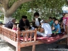 Family enjoying luch, rural Turkmenistan